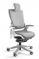 Fotele i krzesła biurowe - Fotel krzesło biurowe ergonomiczne Wau 2 biały - miniaturka - grafika 1