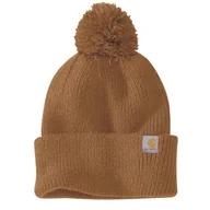 Czapki damskie - Czapka zimowa z pomponem Carhartt Knit Pom-Pom Cuffed Beanie - miniaturka - grafika 1