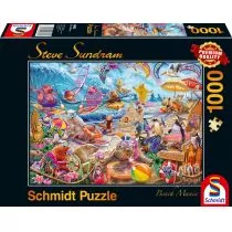Schmidt Puzzle PQ 1000 Zwierzaki na plaży (Beach Mania) G3 - - Puzzle - miniaturka - grafika 1