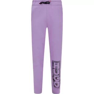 HUGO KIDS Spodnie dresowe | Regular Fit - Spodnie sportowe damskie - miniaturka - grafika 1