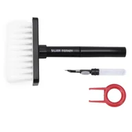 Środki i akcesoria czyszczące do komputerów - Silver Monkey Zestaw do czyszczenia klawiatury i słuchawek 3w1 - miniaturka - grafika 1