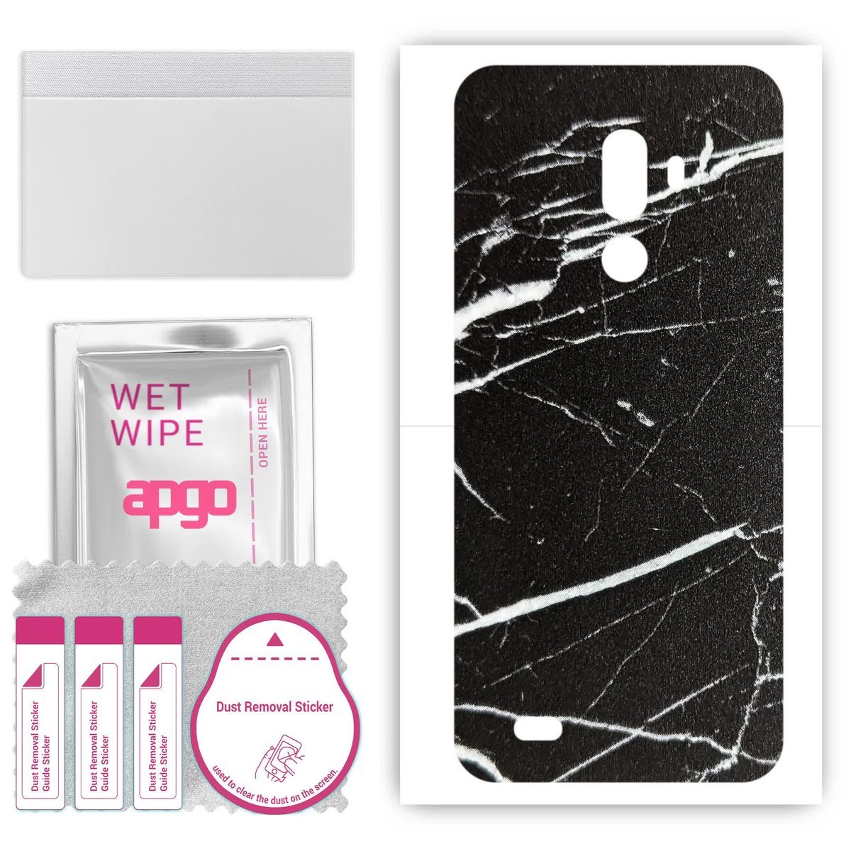 Folia naklejka skórka strukturalna na TYŁ do Oukitel Y1000 Pro - Marmur Ciemny - apgo SKINS