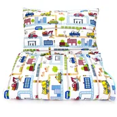 Pościel dla dzieci - POŚCIEL 140x200 DZIECIĘCA 2EL + POSZEWKA 70X80 DO ŁÓŻKA MŁODZIEŻOWA Kerstin - miniaturka - grafika 1