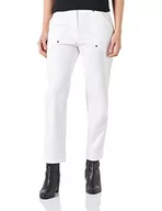 Spodnie damskie - Love Moschino Slim Fit Trousers Damskie Spodnie Casual, Optyczny biały, 34 - miniaturka - grafika 1