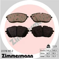 Klocki hamulcowe - Klocki hamulcowe - komplet ZIMMERMANN 22218.185.2 - miniaturka - grafika 1