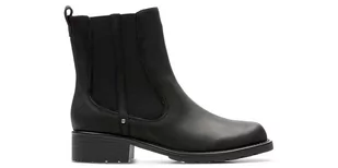 Botki Clarks Orinoco Club czarne E skórzane 41,5 - Botki damskie - miniaturka - grafika 1