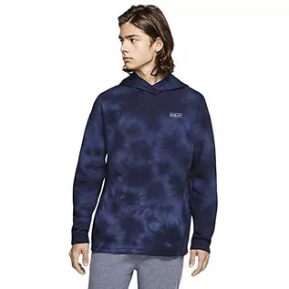 Bluzy męskie - Hurley Męska bluza z kapturem M Lightning Wash PO, niebieska, S CJ5685-451-S - grafika 1
