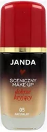 Podkłady do twarzy - Janda, Fluid Sceniczny Dobrze Kryjący, 05 Naturalny, 30ml - miniaturka - grafika 1