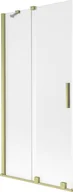 Parawany nawannowe - Mexen Velar parawan nawannowy 2-skrzydłowy rozsuwany 90 x 150 cm, szron, złoty szczotkowany - 896-090-000-31-55 - miniaturka - grafika 1