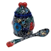 Pojemniki kuchenne - Ceramiczny pojemnik na dżem Ceramika Bolesławiec - miniaturka - grafika 1