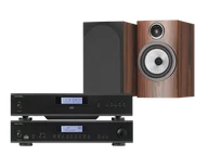 Zestawy stereo - Rotel A14 MkII (czarny) + CD14 MkII (czarny) + 706 S3 (mokka) - miniaturka - grafika 1