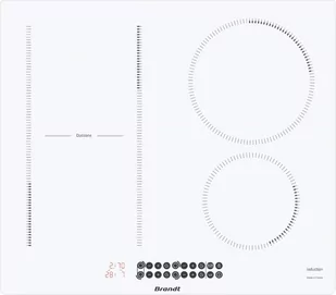 Płyta elektryczna do zabudowy Brandt BPI164DUW - Płyty elektryczne do zabudowy - miniaturka - grafika 1