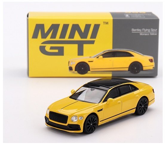 Mini Gt Bentley Flying Spur 2023 Monaco Yellow 1:64 00955