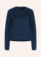 Swetry damskie - Loewe Kardigan Z Dodatkiem Moheru blau - miniaturka - grafika 1