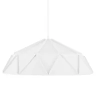 Lampy sufitowe - Beliani Lampa wisząca biała SENIA - miniaturka - grafika 1