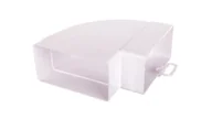 Rury i kanały wentylacyjne - Kolano Poziome Płaskie - 90" 60x120 KP120-24 - miniaturka - grafika 1