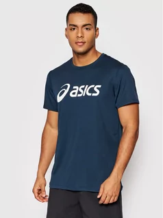 Koszulki sportowe męskie - aSICS Koszulka techniczna Core 2011C334 Granatowy Regular Fit - grafika 1