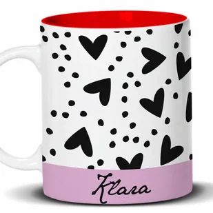 Kubek Z Nadrukiem UROCZE SERDUSZKA TWOJE IMIĘ Biało Czerwony Kreator - Kubki Kubek Z Nadrukiem UROCZE SERDUSZKA TWOJE IMIĘ Biało Czerwony Kreator - Kubki - miniaturka - grafika 1