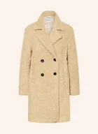 Płaszcze damskie - More & More Płaszcz Z Pluszowego Materiału beige - miniaturka - grafika 1