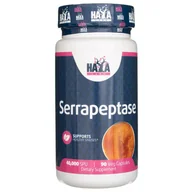 Witaminy i minerały - Haya Labs, Serrapeptaza 40000 mg - 90 kapsułek - miniaturka - grafika 1
