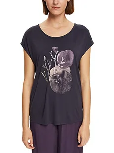 ESPRIT Collection Koszulka damska, 010/antracyt., S - Koszulki i topy damskie - miniaturka - grafika 1