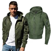 Odzież taktyczna i umundurowanie - Kurtka przejściowa z kapturem Pit Bull Starwood - Oliwkowa - miniaturka - grafika 1