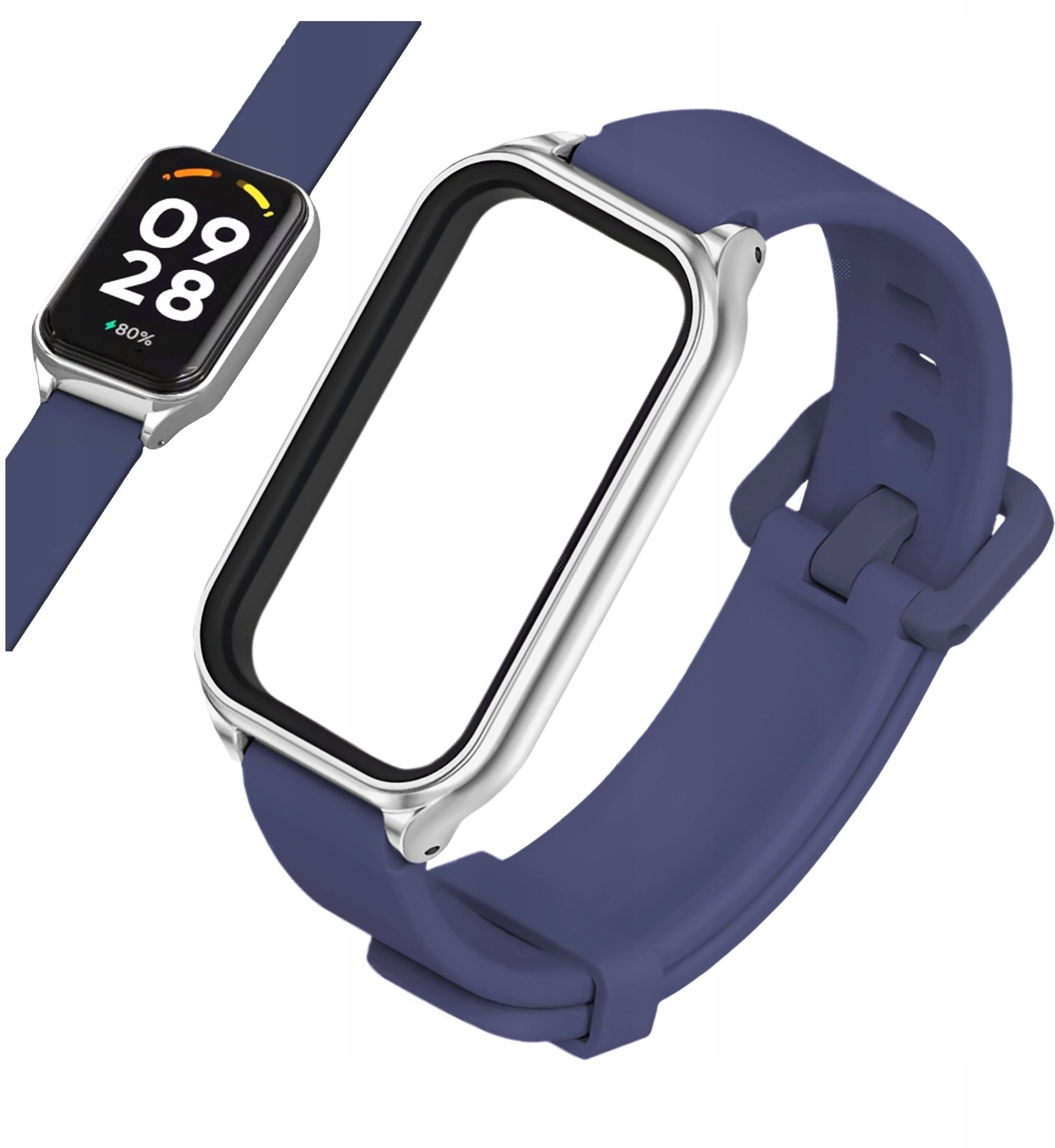 ChronSmarta Pasek z ramką ChronSmarta do smartband'a Xiaomi Smart Band 9 Active Granatowy