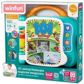 Zabawki interaktywne dla dzieci - Książeczka z dźwiękami edukacyjna 101 zwierząt dwujęzyczna Anek 18m+ - miniaturka - grafika 1