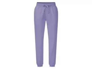 Spodnie damskie - ESMARA ESMARA Damskie spodnie dresowe, z bawełną i kieszeniami bocznymi (M (40/42), Fioletowy) 4054599044316 - grafika 1