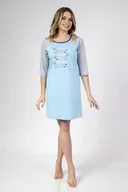 Bielizna nocna - REGINA KOSZULKA DAMSKA 140 S NIEBIESKI - miniaturka - grafika 1