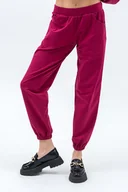 Spodnie sportowe damskie - Dresowe spodnie damskie ,,SEHER amarant - miniaturka - grafika 1