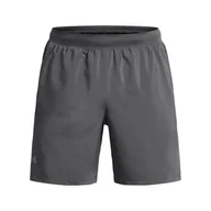 Spodenki męskie - Męskie Spodenki UNDER ARMOUR UA LAUNCH 7'' SHORTS 1382620-025 – Szary - miniaturka - grafika 1