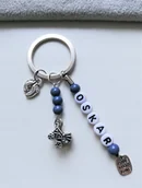 Breloki - Niebieski Brelok Breloczek Do Kluczy Wózek Imię - miniaturka - grafika 1
