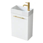 Szafki łazienkowe - Szafka łazienkowa z umywalką Uptrend Nava 40 cm biały mat 004-SU40-02+TR41355 - miniaturka - grafika 1