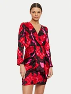Sukienki - Morgan Sukienka koktajlowa 242-RYSE.F Czerwony Slim Fit - miniaturka - grafika 1