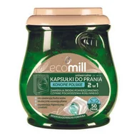 Środki do prania - Kapsułki do prania uniwersalne 2w1 konopie polskie 50 sztuk MILL clean ecomill - miniaturka - grafika 1