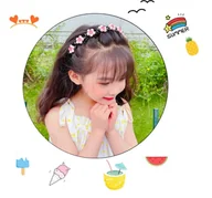 Ozdoby do włosów - Opaska na głowę ze spinkami do włosów — marchewka - miniaturka - grafika 1