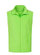 Kamizelki męskie - Bluza Kamizelka Bezrękawnik Miękki POLAR STEDMAN 5010 ZIELONA KIWI L - miniaturka - grafika 1