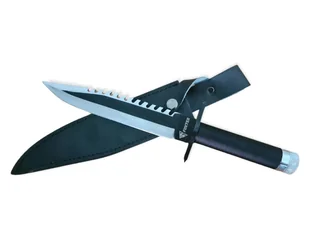 NÓŻ RAMBO TAKTYCZNY WOJSKOWY TURYSTYCZNY FINKA 35cm + ETUI - Noże - miniaturka - grafika 1