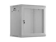 Szafy rack - Szafa instalacyjna rack wisząca 19" 12u 600x450 szara drzwi perforowane lanberg (flat pack) WF01-6412-23S - miniaturka - grafika 1