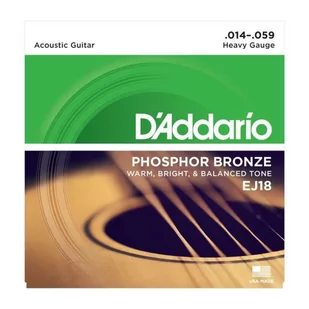 DAddario EJ18 Phosphor Bronze 14-59 - Struny gitarowe  - miniaturka - grafika 3