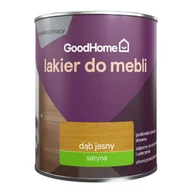 Lakiery do drewna - GoodHome Lakier do mebli dąb jasny satyna 0,75 l - miniaturka - grafika 1