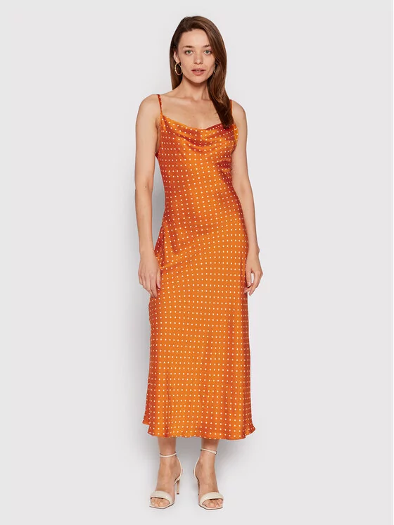 Guess Sukienka koktajlowa W2YK86 WD8G2 Pomarańczowy Slim Fit - Ceny i  opinie na 