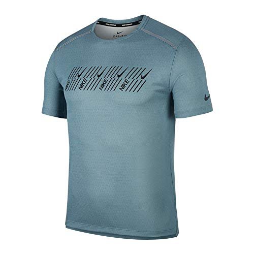 Nike M Nk Df Miler Tech Ss Capsule T-shirt męski Aviator Grey/Heather L