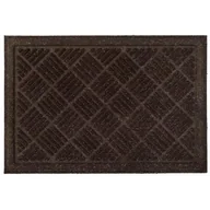 Wycieraczki - Wycieraczka z recyklingu Rambo 63 x 43 cm brązowa gumowa - miniaturka - grafika 1