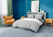Pościel - Faro, Pościel ekskluzywna bawełnaina 220x200+2x70x80 Glamour 017 - miniaturka - grafika 1