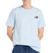 Koszulki męskie - Koszulka męska New Balance MT6179UMAA1 - niebieska - miniaturka - grafika 1