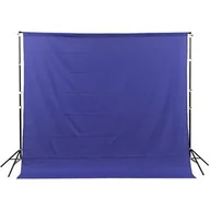Tła fotograficzne - GlareOne materiałowe Blue Screen Backdrop 3x3 m - niebieskie - miniaturka - grafika 1