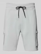 Spodnie sportowe męskie - Szorty z dzianiny dresowej o kroju regular fit z kieszeniami cargo model ‘ICONS’ - miniaturka - grafika 1