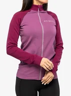 Bluzy sportowe damskie - Bluza damska Brubeck Athletic Sweatshirt - heather/plum - miniaturka - grafika 1